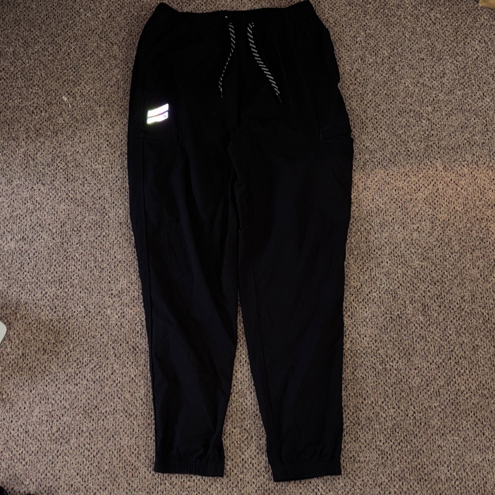 Hurley Black Joggers with Reflective Accents